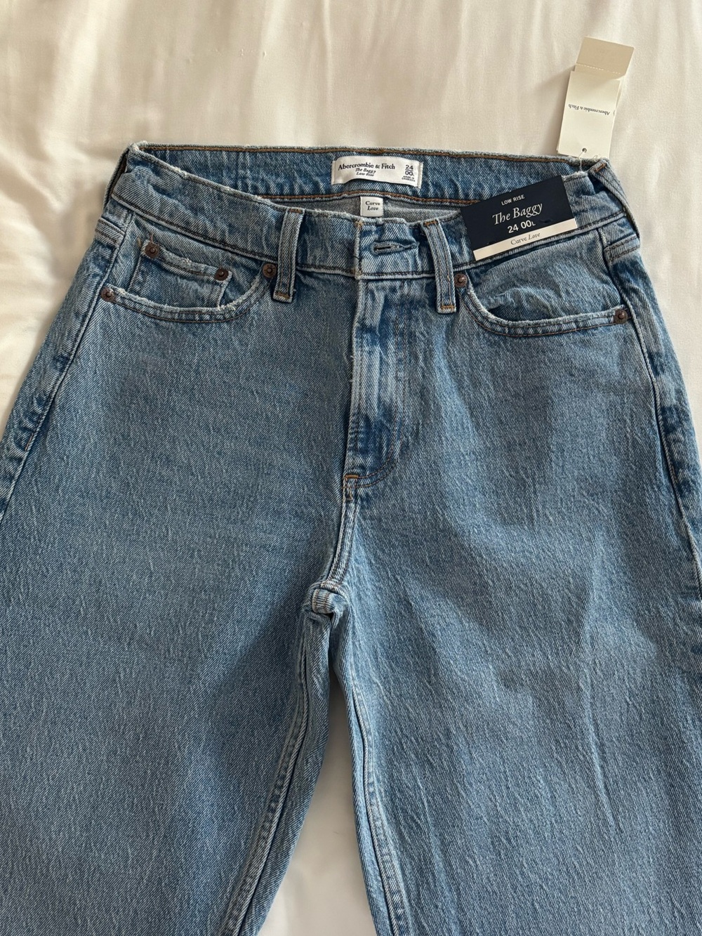 Abercrombie & Fitch Curve Love Low Rise Baggy Jean